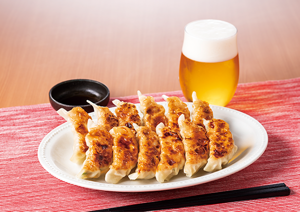 ビールと餃子